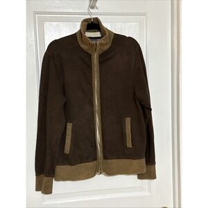 Old Navy full zip sweater M Men/ Women Brown/ Lt Brown